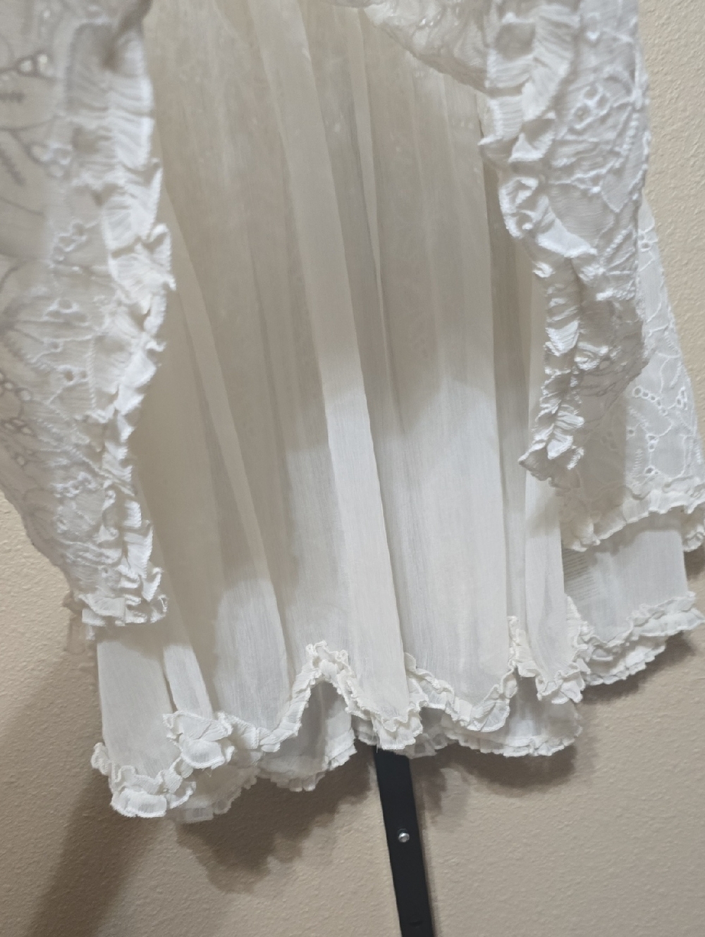 NWT Free People Sanderson Tiered Eyelet And Lace Skirt. Small - Picture 7 of 12